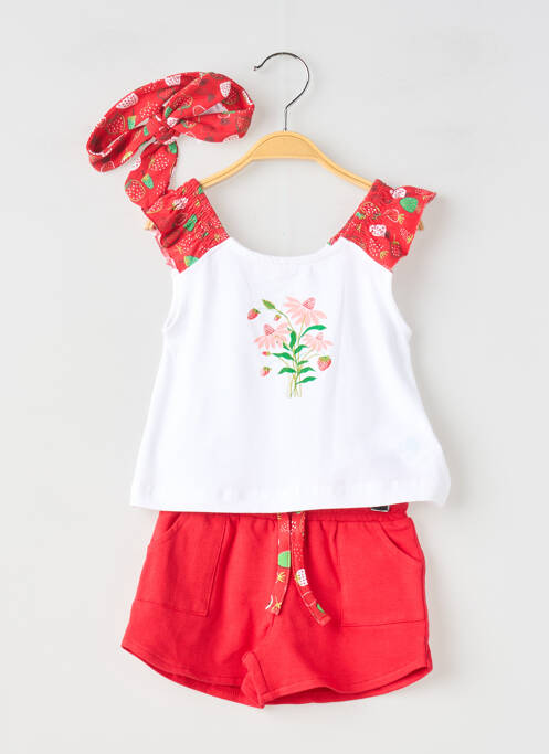 Ensemble short rouge BABY BOL fille