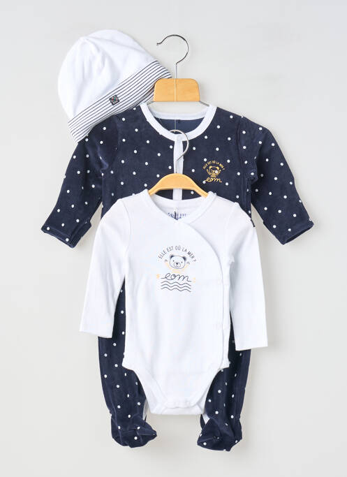 Pyjama bleu ELLE EST OU LA MER garçon