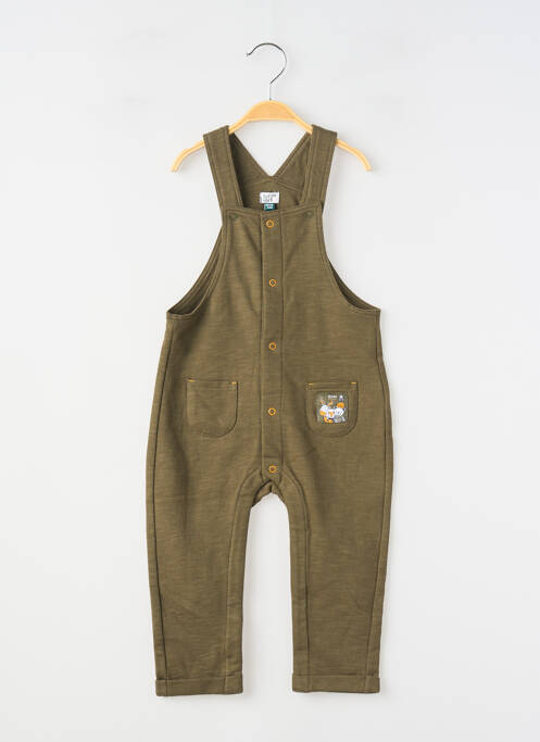 Salopette vert ELLE EST OU LA MER garçon
