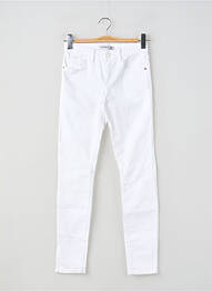 Jeans skinny stretch taille ajustable blanc TIFFOSI fille