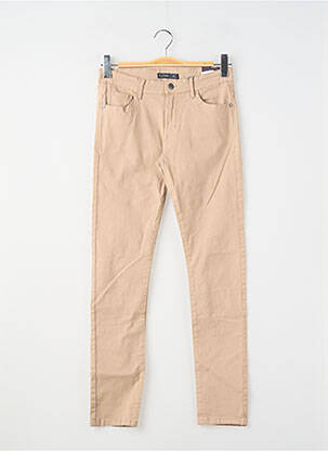 Jeans skinny stretch taille ajustable beige TIFFOSI garçon