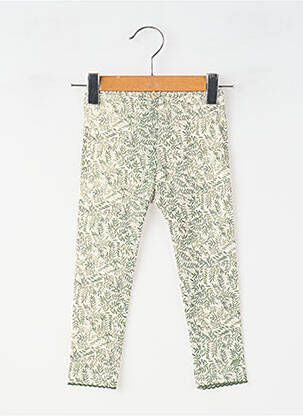 Legging bio taille élastique vert NOPPIES fille
