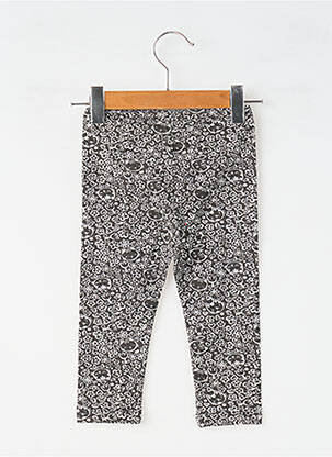 Legging imprimé fleurs taille élastique noir MAYORAL fille