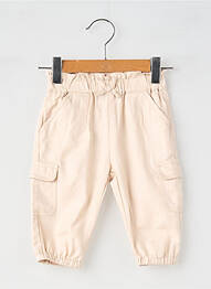 Pantalon cargo taille élastique taille élastique beige MAYORAL fille