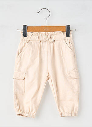 Pantalon cargo taille élastique taille élastique beige MAYORAL fille