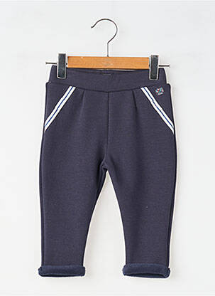 Jogging tissage jersey taille élastique bleu ELLE EST OU LA MER garcon