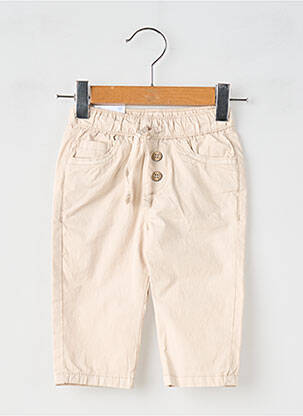 Pantalon droit fermeture liens à nouer taille élastique beige MAYORAL garcon
