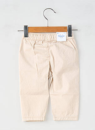 Pantalon droit fermeture liens à nouer taille élastique beige MAYORAL garçon