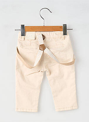 Pantalon chino tissage popeline taille à pinces beige MAYORAL garçon