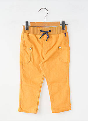 Jeans coupe slim taille élastique taille élastique jaune ELLE EST OU LA MER garçon