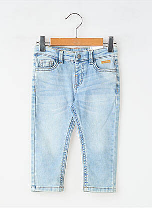 Jeans coupe slim stretch taille ajustable bleu MAYORAL garçon