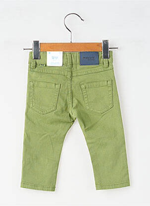 Jeans coupe slim broderie rivets taille ajustable vert MAYORAL garcon