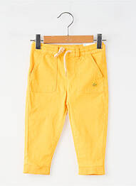 Pantalon droit fermeture liens à nouer taille élastique jaune MAYORAL garcon