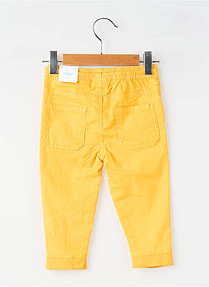 Pantalon droit fermeture liens à nouer taille élastique jaune MAYORAL garcon