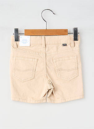 Short tissage popeline taille ajustable beige MAYORAL garçon