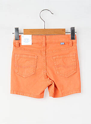 Short tissage popeline taille ajustable orange MAYORAL garçon