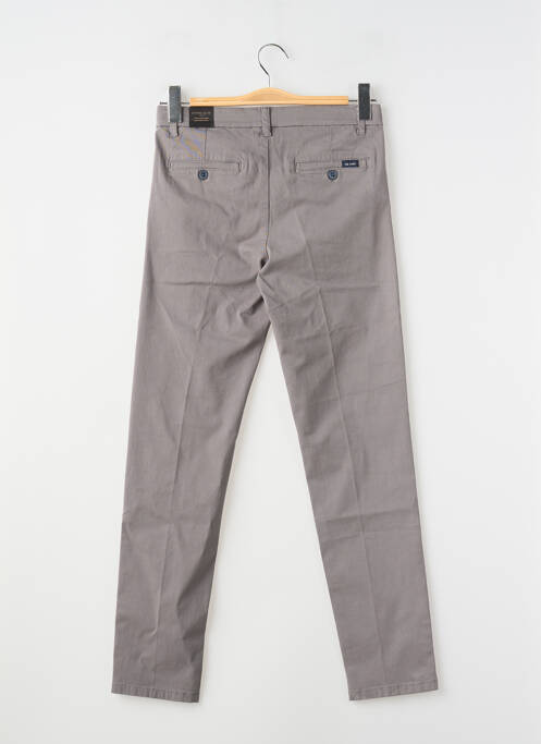 Pantalon chino tissage popeline taille ajustable gris NUKUTAVAKE garcon