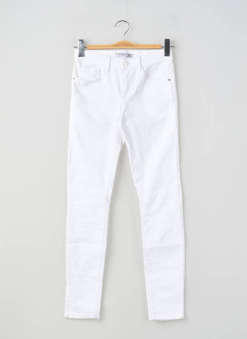 Jeans skinny stretch taille ajustable blanc TIFFOSI fille