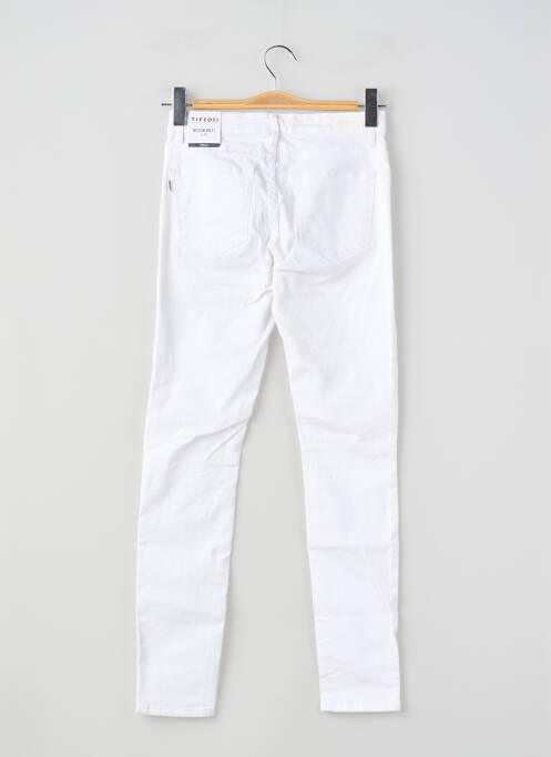 Jeans skinny stretch taille ajustable blanc TIFFOSI fille