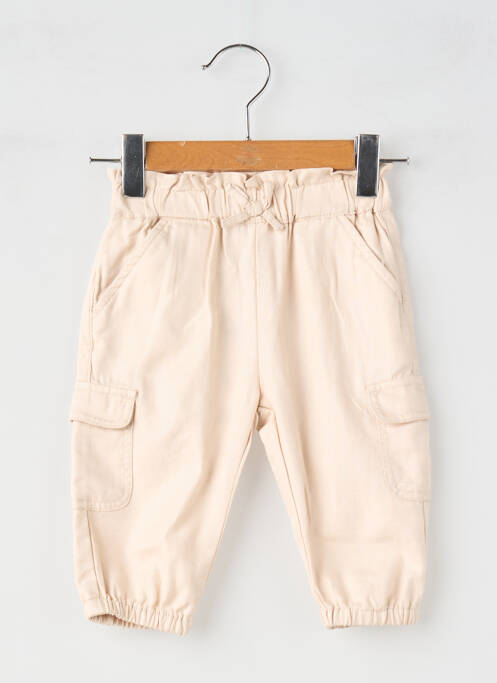 Pantalon cargo taille élastique taille élastique beige MAYORAL fille