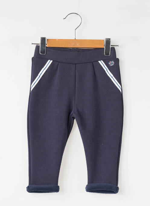 Jogging tissage jersey taille élastique bleu ELLE EST OU LA MER garcon