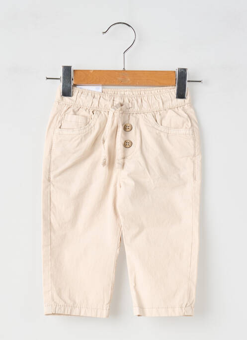 Pantalon droit fermeture liens à nouer taille élastique beige MAYORAL garcon
