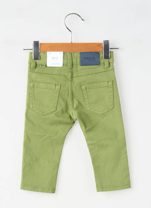 Jeans coupe slim poches taille ajustable vert MAYORAL garcon