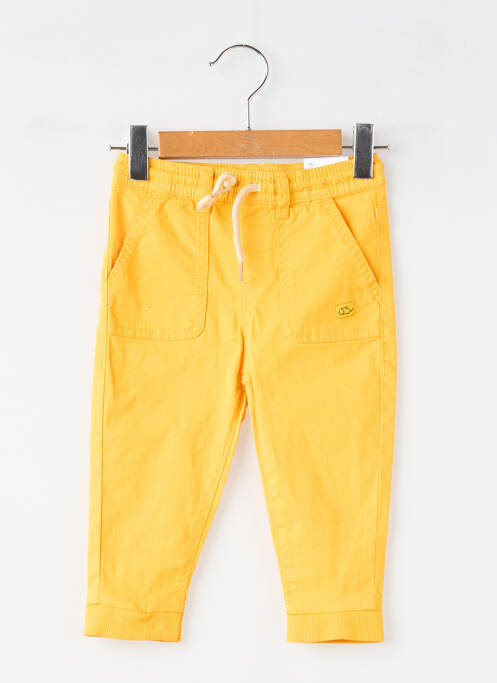 Pantalon droit fermeture liens à nouer taille élastique jaune MAYORAL garcon