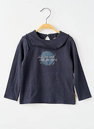 T-shirt fermeture boutonnée au dos manches longues gris NOPPIES fille