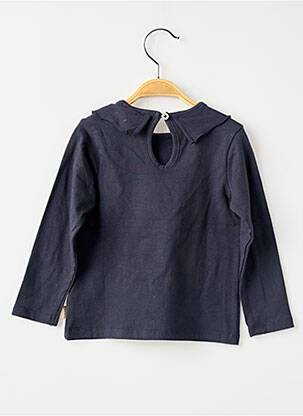 T-shirt fermeture boutonnée au dos manches longues gris NOPPIES fille