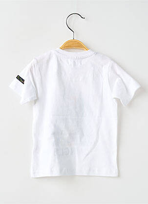 T-shirt stretch manches courtes blanc BABY BOL garçon