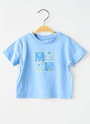T-shirt stretch manches courtes bleu MAYORAL garçon