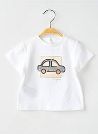 T-shirt stretch manches courtes blanc MAYORAL garcon