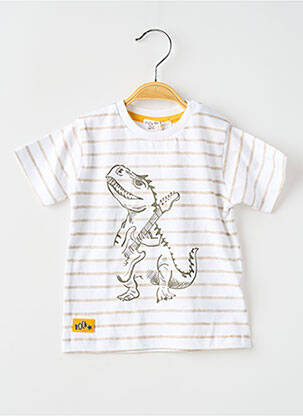 T-shirt stretch manches courtes beige BABY BOL garçon