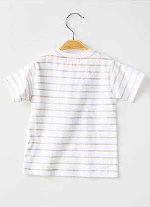 T-shirt stretch manches courtes beige BABY BOL garçon