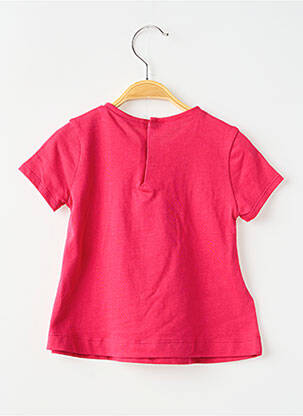 T-shirt stretch manches courtes rose MAYORAL fille