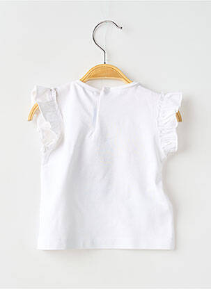 T-shirt stretch manches courtes blanc MAYORAL fille