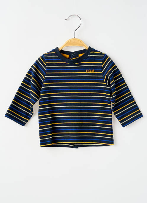 T-shirt manches longues manches longues bleu ELLE EST OU LA MER garcon