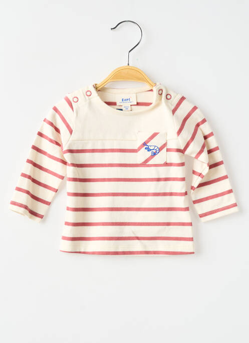 T-shirt beige ELLE EST OU LA MER garçon