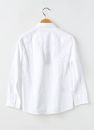 Chemise manches longues tissage popeline blanc NUKUTAVAKE garcon