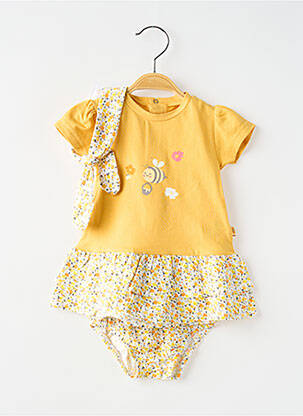 Ensemble short imprimé fleurs jaune BABY BOL fille