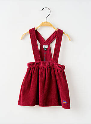 Robe mi-longue sans manche sans manche rouge ELLE EST OU LA MER fille
