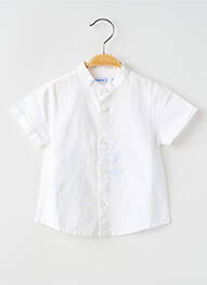 Chemise manches courtes tissage popeline beige MAYORAL garcon