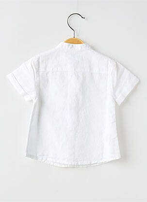 Chemise manches courtes tissage popeline beige MAYORAL garçon