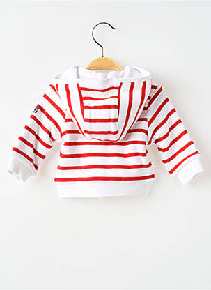 Veste casual poignets poignets élastiqués rouge ELLE EST OU LA MER garçon