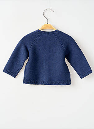 Gilet manches longues col rond bleu MAYORAL fille