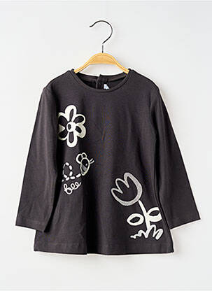 T-shirt noir MAYORAL fille