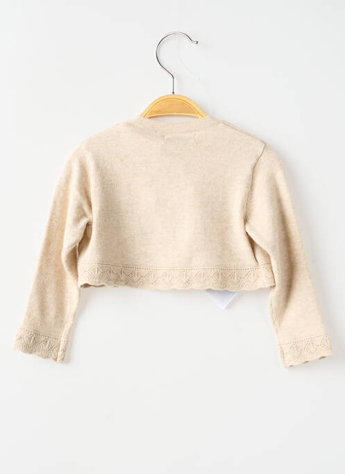 Gilet manches longues beige MAYORAL fille