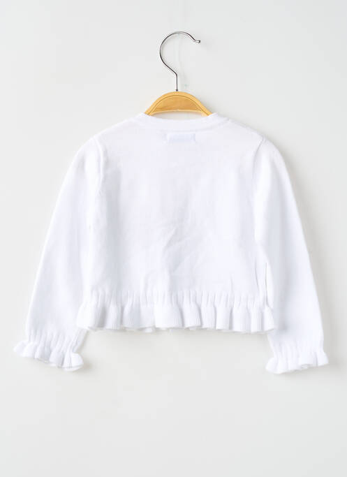 Gilet manches longues blanc MAYORAL fille