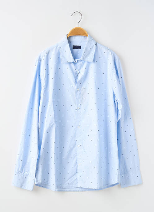 Chemise manches longues imprimé rayures bleu NUKUTAVAKE garcon